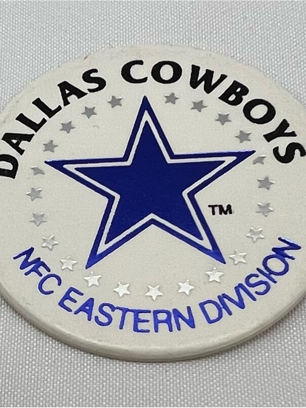 VTG Dallas Cowboys Division Pog Rare 1994 NFL Football Laserform 90's Milk Cap